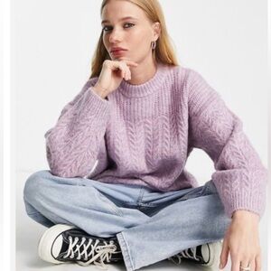 Topshop Soft Stuff Mix Stitch Sweater